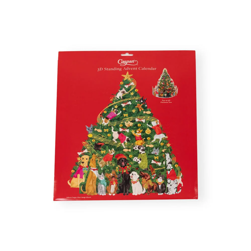 Caroling Pets Christmas Tree Christmas 3D Advent Calendar