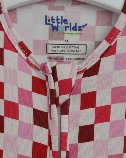 Checkered Bamboo Romper