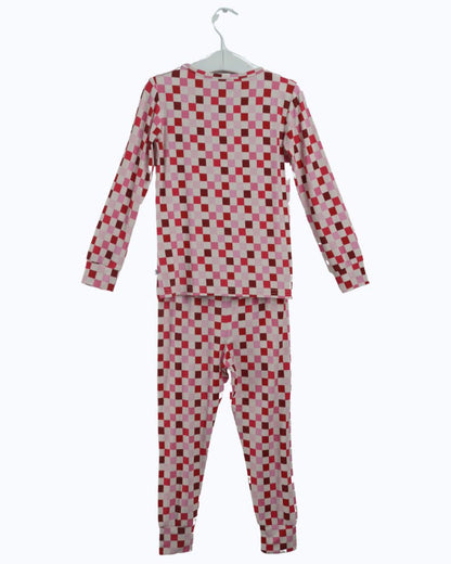 Checkered Bamboo Pajama Set