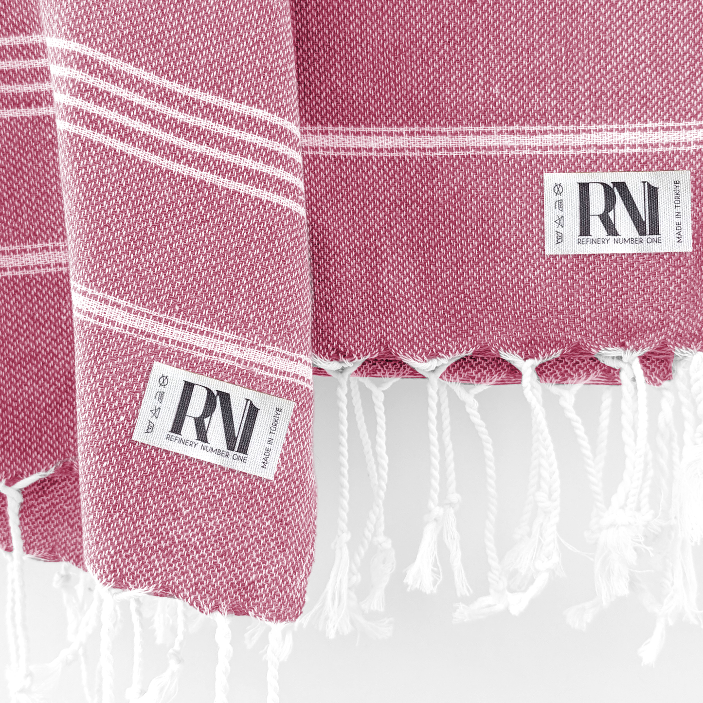 Istanbul Classic Turkish Hand Towel Set of 2 for Kitchen, Bath, Beach, Gym, and Yoga 17"x30"