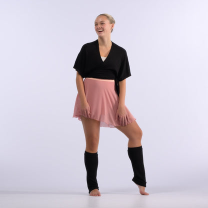 Dusty Rose Chiffon Ballet Wrap Skirt - Classical