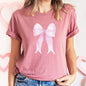 Pink Ribbon, Coquette, Cute, Adorable, Bow, Super Soft Tshirt, Valentine's Day