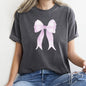 Pink Ribbon, Coquette, Cute, Adorable, Bow, Comfort Colors Tshirt, Valentine's Day