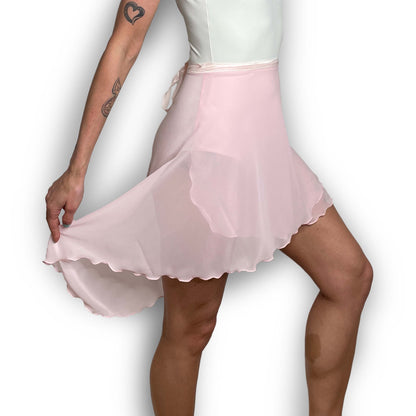 Pink Chiffon Ballet Wrap Skirt - Contemporary