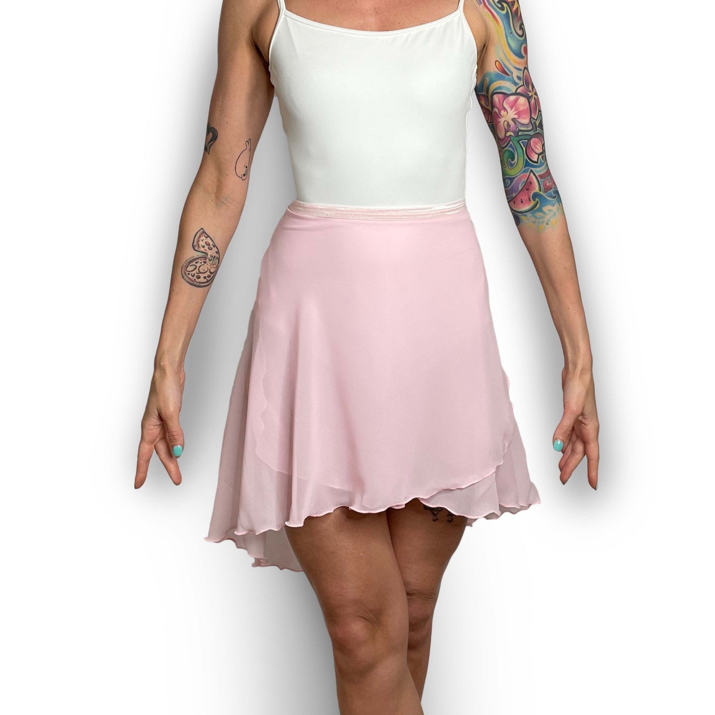 Pink Chiffon Ballet Wrap Skirt - Contemporary