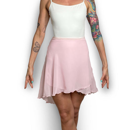 Pink Chiffon Ballet Wrap Skirt - Contemporary