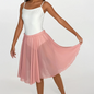 Dusty Rose Chiffon Ballet Pull On Skirt - Ballet Rehearsal Skirt - Pirouette Skirt