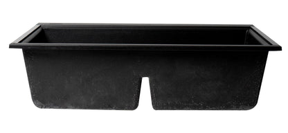 ALFI brand AB3418DBUM 33" Granite Composite Workstation Step Rim Double Bowl Undermount Sink with Accessories