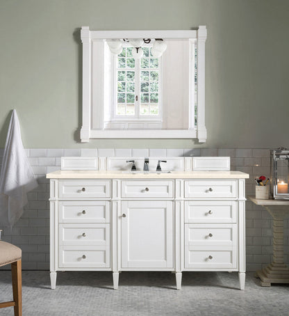 Brittany 60" Single Vanity in Bright White