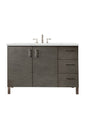 Metropolitan 48" Single Vanity Cabinet, Silver Oak