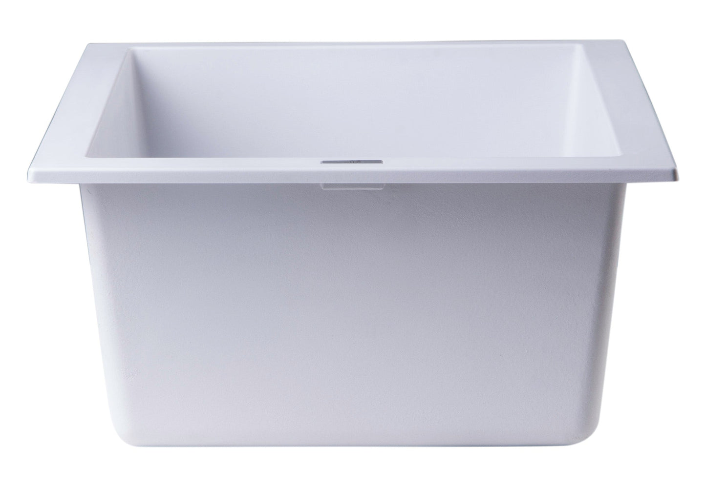 ALFI brand AB1720UM 17" Undermount Rectangular Granite Composite Kitchen Prep Sink