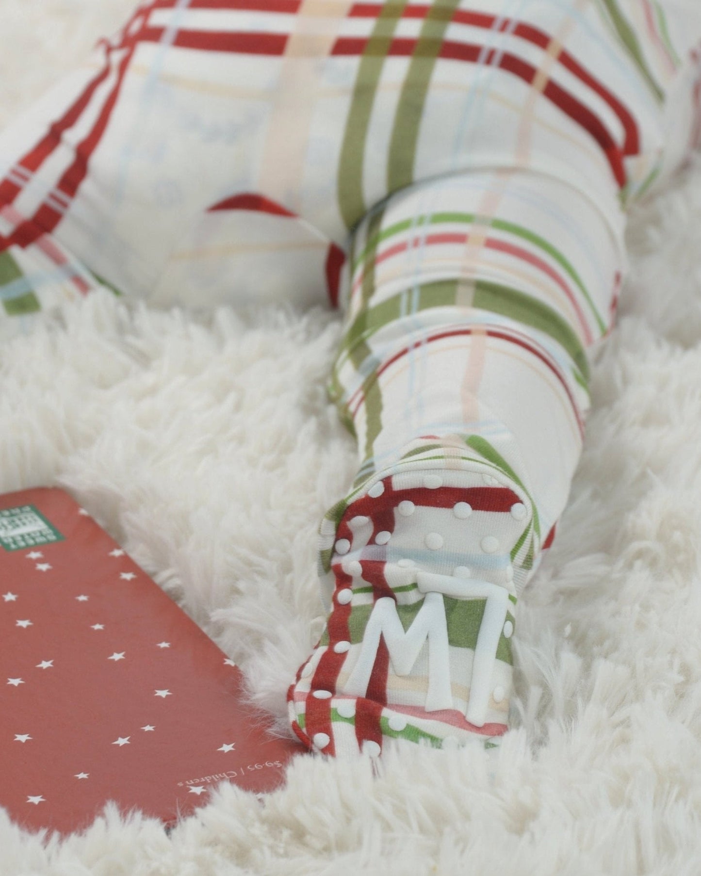 Plaid Bamboo Zipper Footie