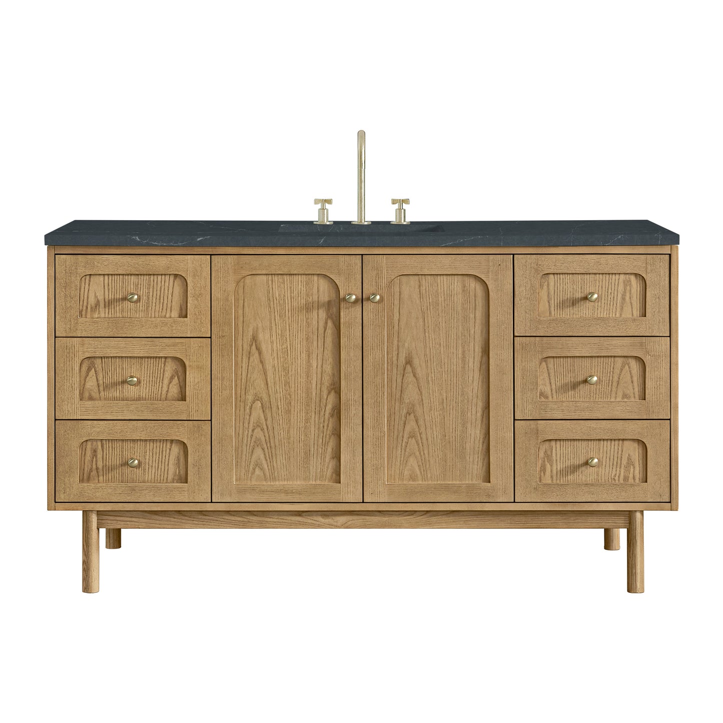 Laurent 60" Single Vanity, Light Natural Oak