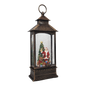 Lighted Spinning Waterglobe Lantern - Santa Delivering Gifts