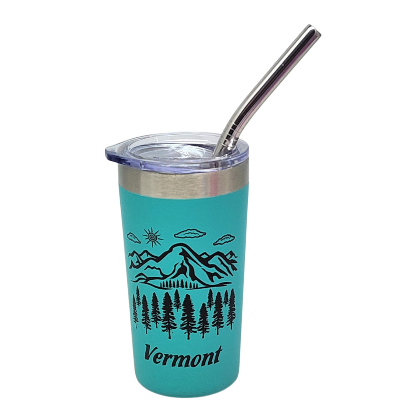 Vermont Green Mountains Stainless Steel 2oz Shooter - Aqua