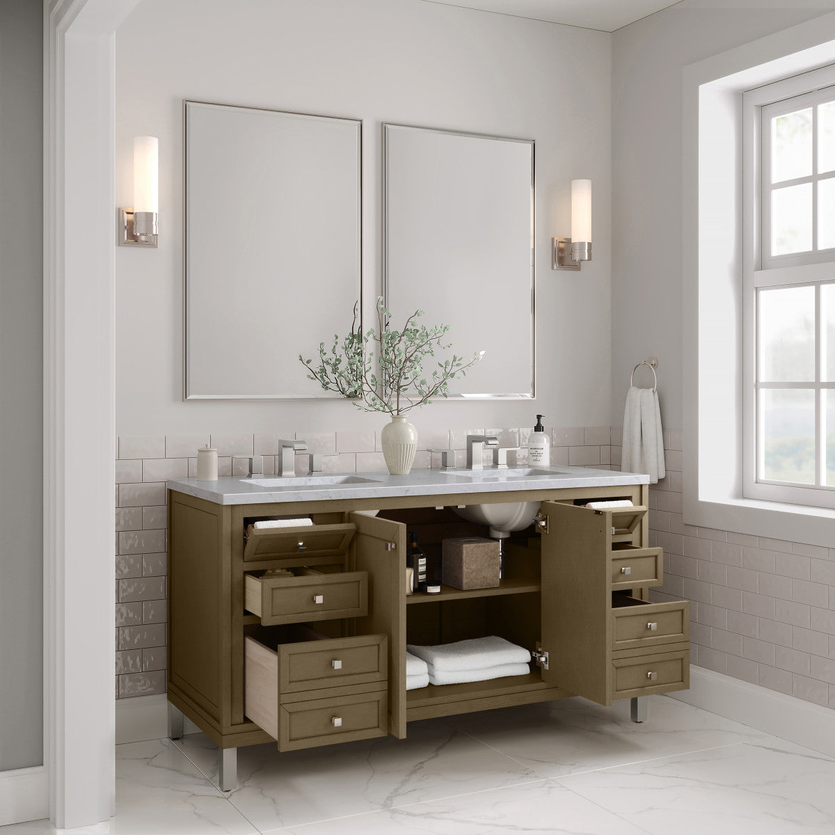 Chicago 60" Double Vanity