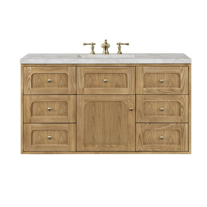 Laurent 48" Single Vanity Cabinet, Light Natural Oak