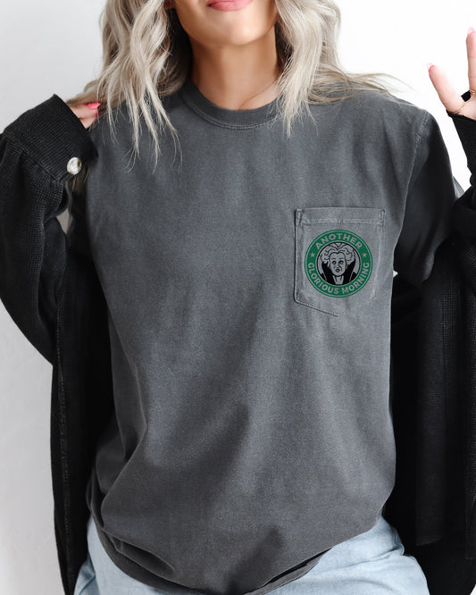 Another Glorious Morning, Witch, Halloween Pocket Tee Comfort Colors T-Shirt