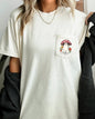 Ghost Mushroom, Halloween Pocket Tee Comfort Colors T-Shirt