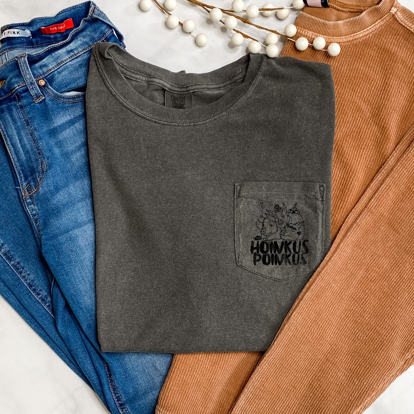 Hoinkus Poinkus Halloween Pocket Comfort Colors Tshirt