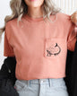 Mermaid Skeleton, Halloween Pocket Tee Comfort Colors T-Shirt