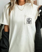 Skeleton Coffee, Halloween Pocket Tee Comfort Colors T-Shirt