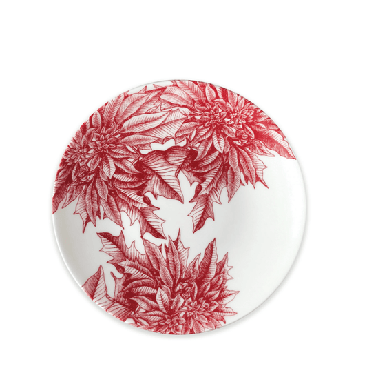 Poinsettia Ceramic Dinnerware – Premium Holiday Coastal Tableware