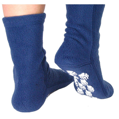 Kids' Nonskid Fleece Socks - Denim