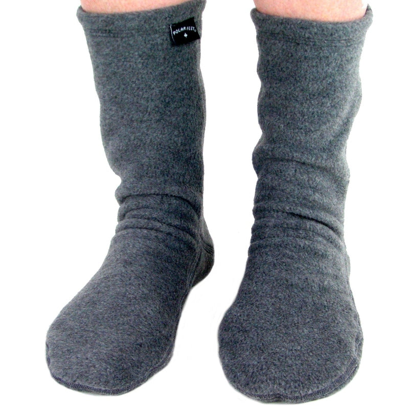 Polar Feet Fleece Socks - Soft Grey