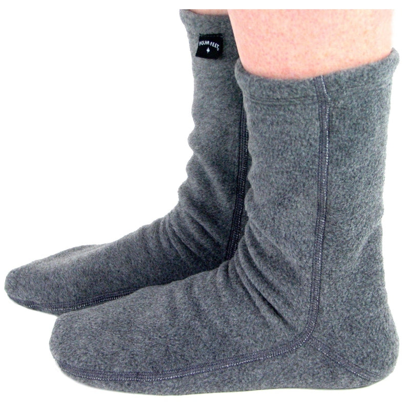Polar Feet Fleece Socks - Soft Grey
