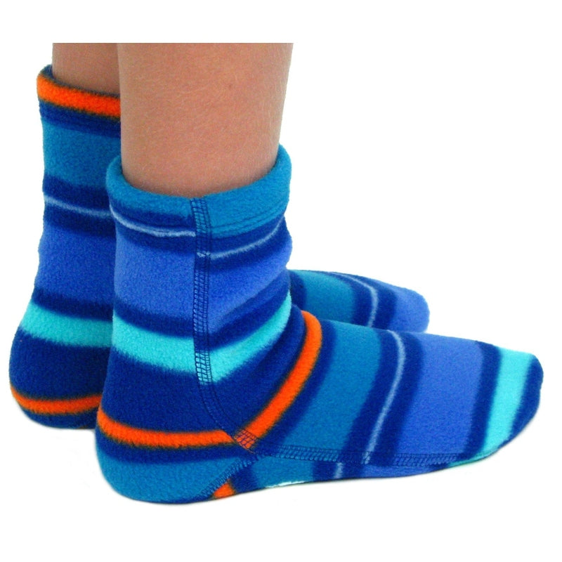 Kids' Nonskid Fleece Socks - Jazz Stripes