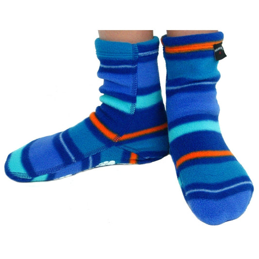 Kids' Nonskid Fleece Socks - Jazz Stripes