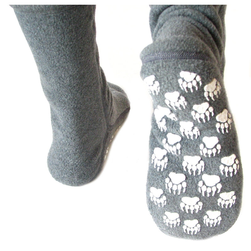 Polar Feet Fleece Socks - Soft Grey