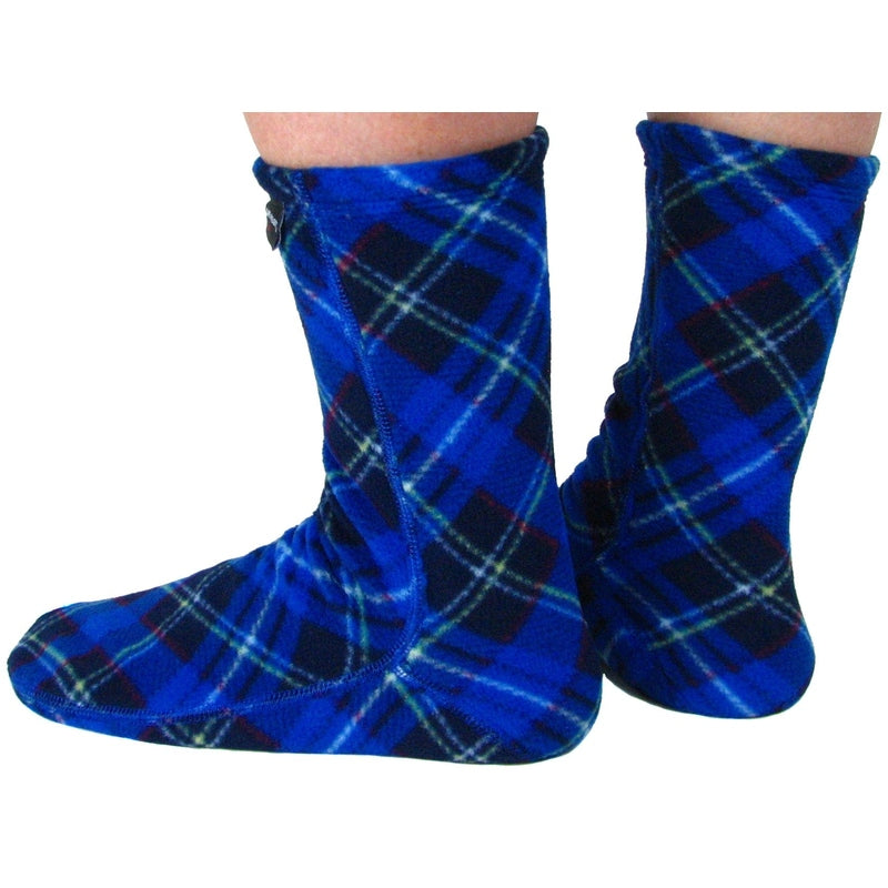 Polar Feet Adult Socks - Blue Argyle