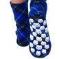 Polar Feet Adult Socks - Blue Argyle