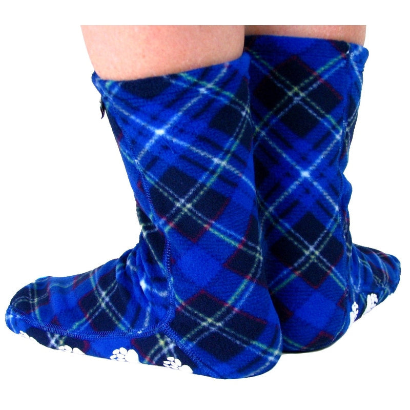 Polar Feet Adult Socks - Blue Argyle