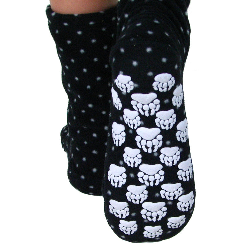 Kids' Nonskid Fleece Socks - Domino