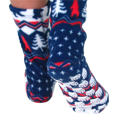 Kids' Nonskid Fleece Socks - Polar Bear