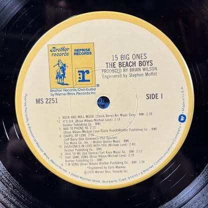 15 Big Ones (VINYL) | Excellent+ (EX+) Excellent (EX)