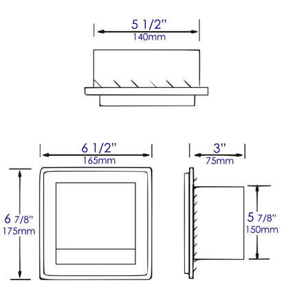ALFI brand ABTPP77 Stainless Steel Recessed Toilet Paper Holder with Cover