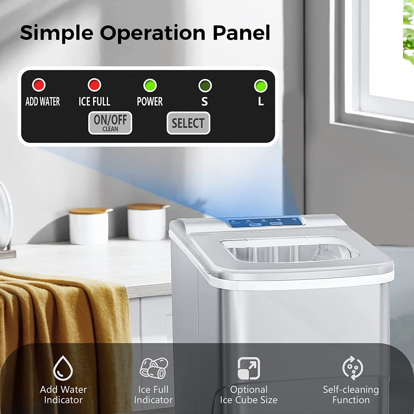 Portable Countertop Ice Maker Machine Z5876
