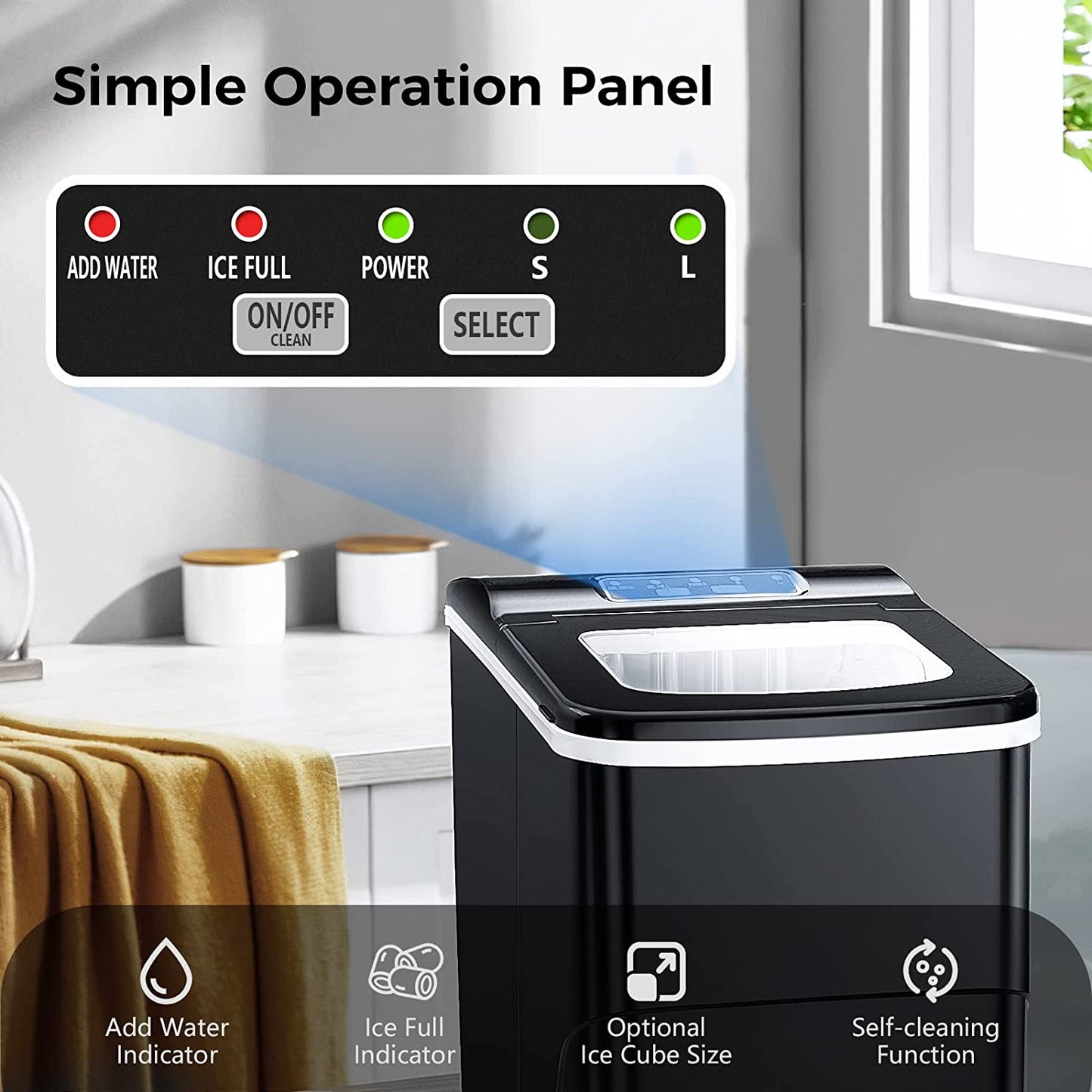 Portable Countertop Ice Maker Machine Z5876