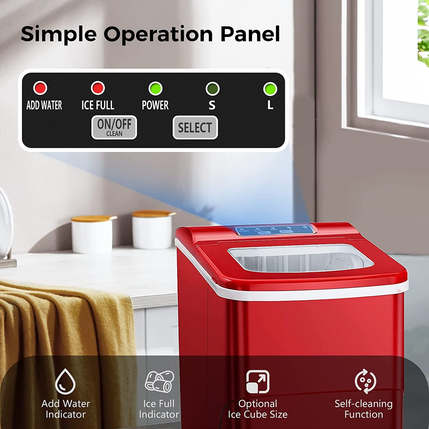 Portable Countertop Ice Maker Machine Z5876