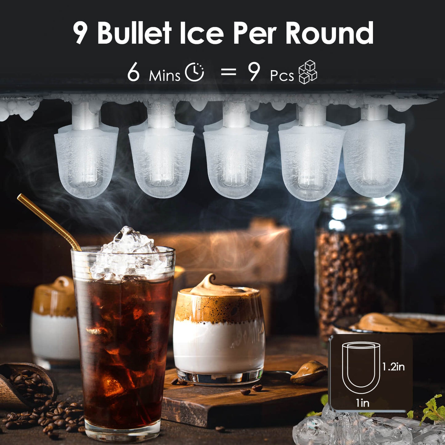 Portable Ice Maker with Handle Z5822H