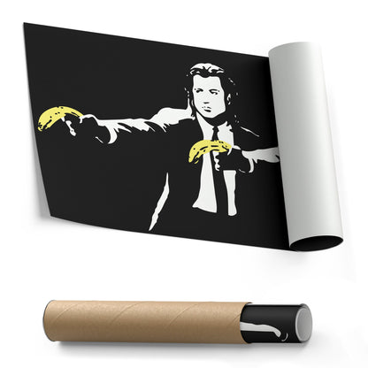 Pulp Fiction Banana Canvas – Funny Movie Wall Art
