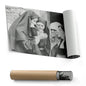 Smoking Nuns Canvas Wall Art - Funny Religious Wall Decor Print