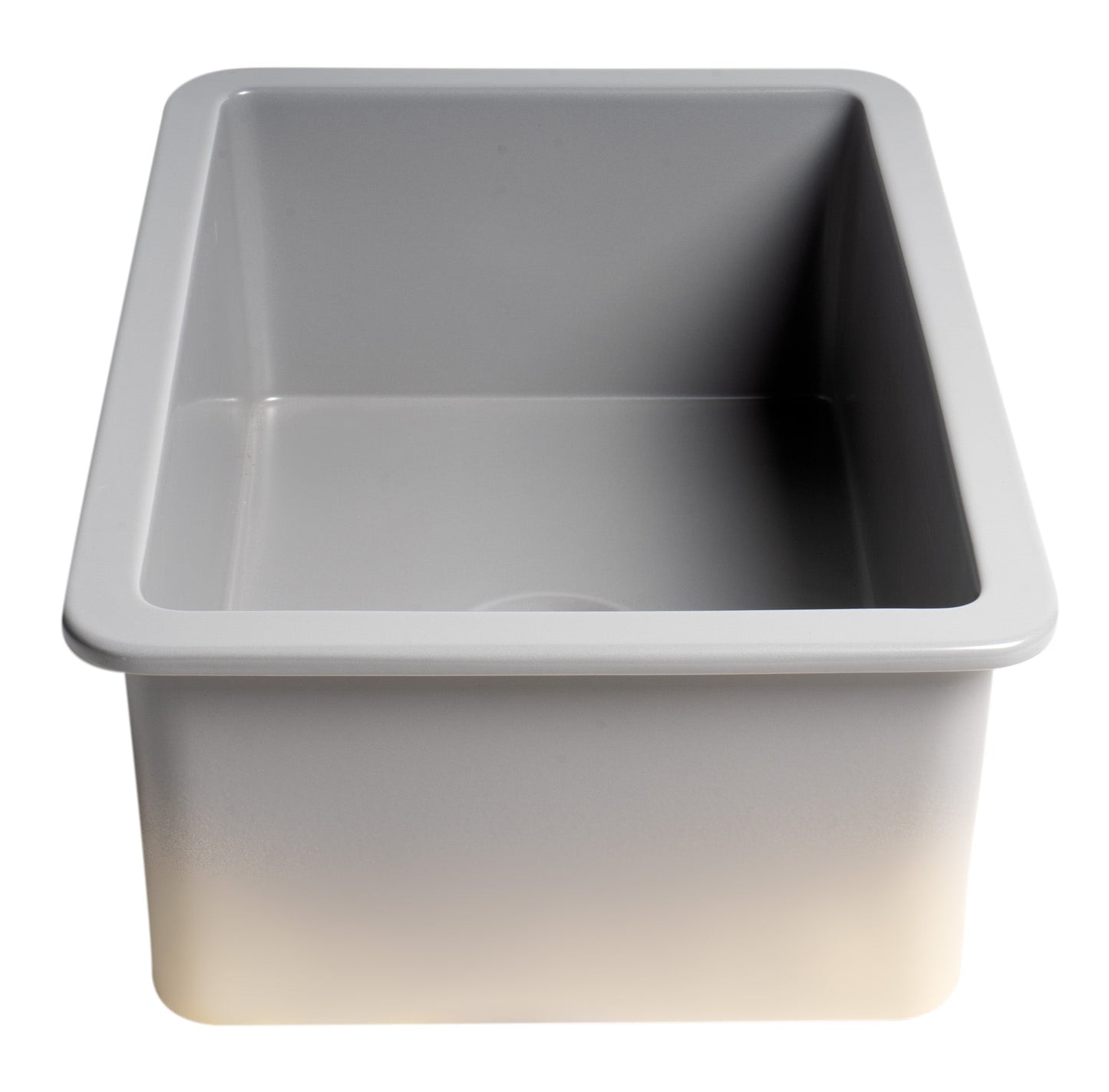 ALFI brand ABF2718UD 27" x 18" Fireclay Undermount / Drop In Firelcay Kitchen Sink