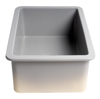 ALFI brand ABF2718UD 27" x 18" Fireclay Undermount / Drop In Firelcay Kitchen Sink