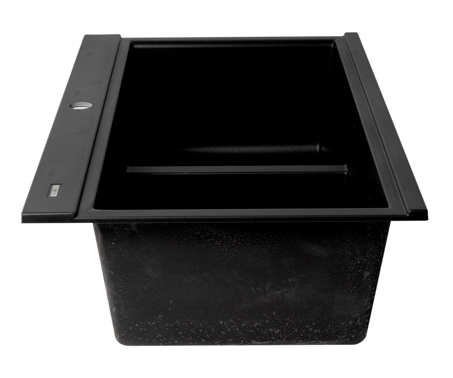 ALFI brand AB3418DBDI 33" Granite Composite Workstation Step Rim Double Bowl Drop In Sink with Accessories