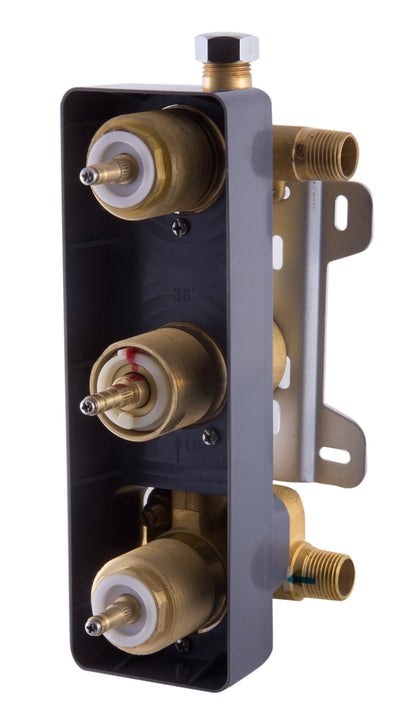 ALFI brand AB2701 Square 2 Way Thermostatic Shower Mixer